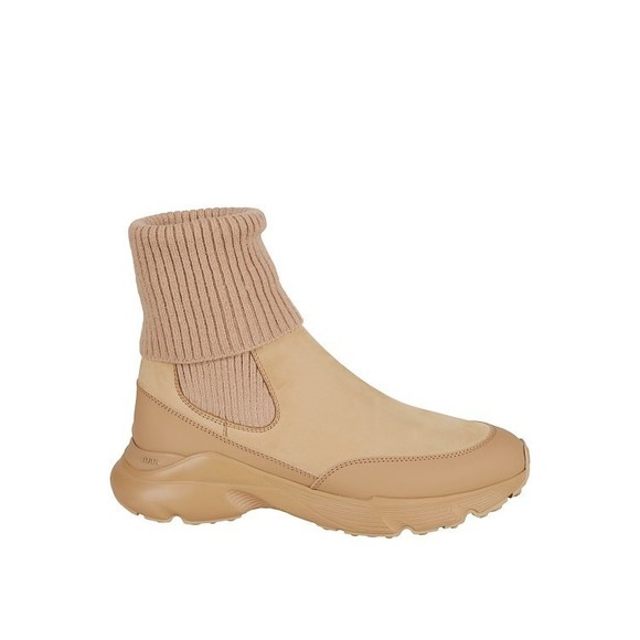 Tods Beige Slip-On Boots With Elasticated Panels - NWT - Picture 1 of 3